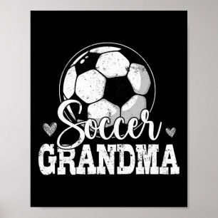 Poster Avó de Futebol Engraçada Amante do Futebol