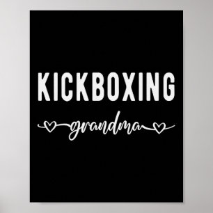 Poster Avó de Kickboxing Orgulhosa Avó de Kickboxing