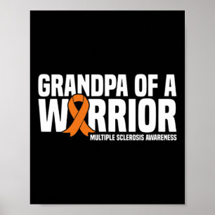 Poster Avô De Um Guerreiro, Sra. Múltipla Esclerose Aware
