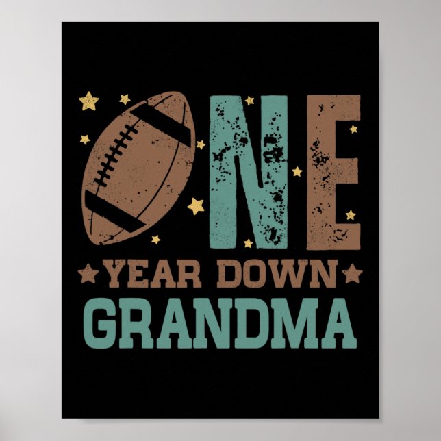Poster Avó do Futebol de 1 Ano de Idade 1º Ano Down B (Frente)