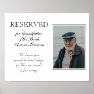 Poster Avô do Memorial da Noiva Casamento Fotográfico