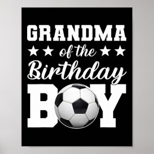 Poster Avó Do Menino De Aniversário Futebol Aniversário F