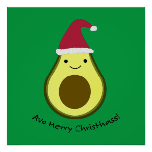 Póster Avo Feliz Christhass Avocado