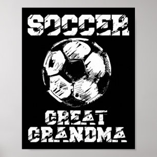 Poster Avó Futebol Grande Avó Jogadora de Futebol Engraça