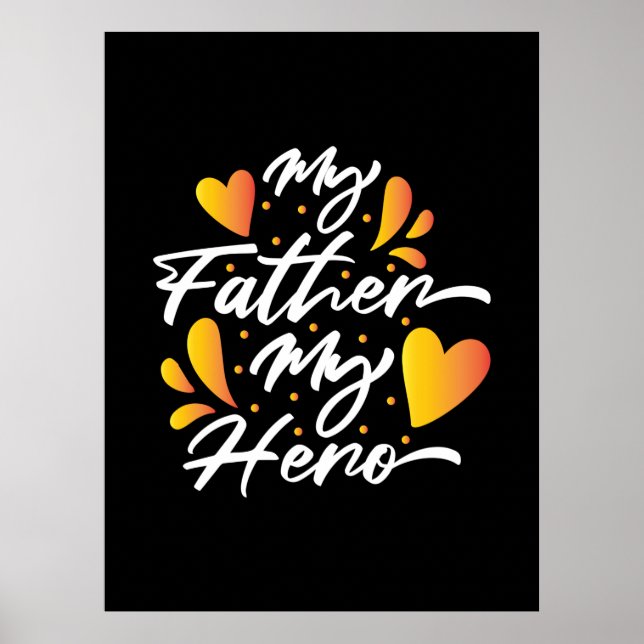 Poster Avô Gift | Meu Pai Meu Herói (Frente)