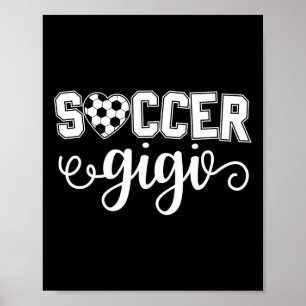 Poster Avó Gigi Futebol Amante Do Esporte Aniversário Dia