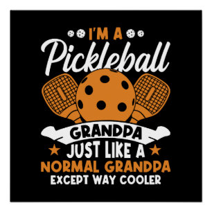 Póster Avô Legal Jogador de Pickleball