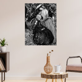 Poster Avó Mãe Filha Netas Vintage LG