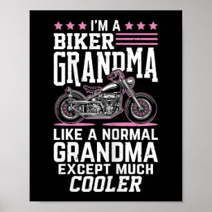 Poster Avó Motoqueira - Avó de Motocicleta Avó Motoqueira
