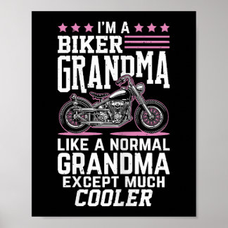 Poster Avó Motoqueira - Avó de Motocicleta Avó Motoqueira