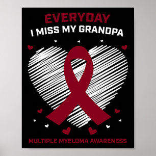 Poster Avô Múltiplo Myeloma Vovô Cancer de Sangue