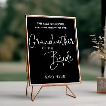 Avó Negra do Memorial de Casamento da Noiva