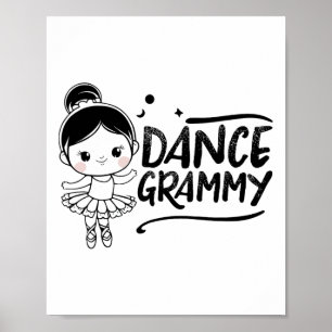 Poster Avô neto Da Avô Dançarino Bonito De Grammy