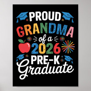 Poster Avó Orgulhosa De Um Graduado Da Pré-escola Cl 2026