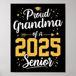 Poster Avó Orgulhosa De Um Sênior De 2025 Turma De 2025 G