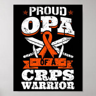 Poster Avô Orgulhoso De Um Guerreiro Crps Fita De Conscie