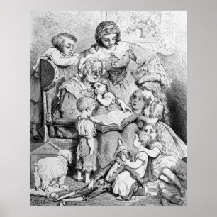 Póster Avó que diz uma história a ela