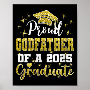 Poster Avô Super Orgulhoso de 2025 Graduada Grad Feminina