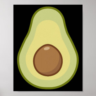 Poster Avocado Costume - Halloween Vegan