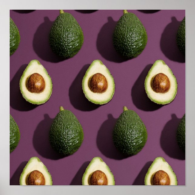 Poster Avocado Green Purple (Frente)
