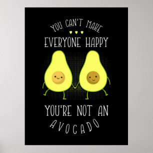 Poster Avocado Pode Fazer Todo Mundo Feliz