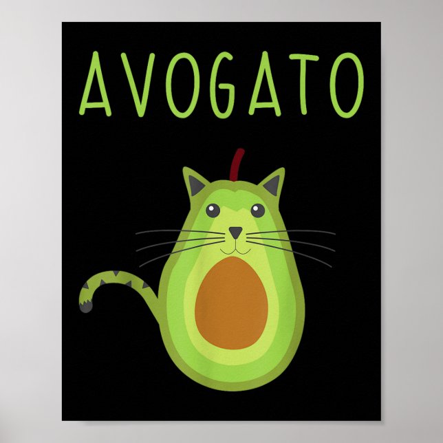Poster Avogato Cinco De Mayo Gift Cinco De Meow Cat Avoca (Frente)