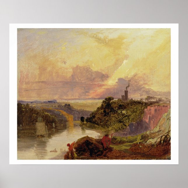 Póster Avon Gorge at Sunset (óleo no papel) (Frente)