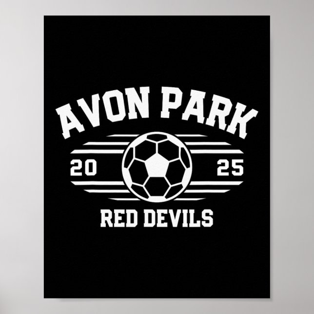Poster Avon Park Red Devils Futebol Byll 2025  (Frente)