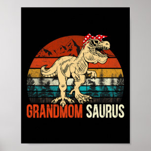 Poster Avozinha T Rex Dinossauro Avo Saurus Combinando