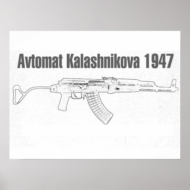 Póster Avtomat Kalashnikova 1947 (Frente)
