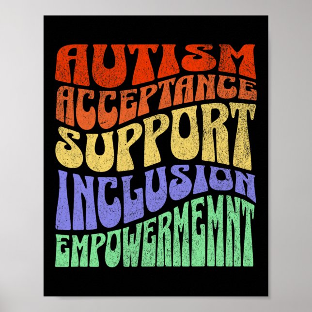 Poster Aw de capacitação de suporte à aceitação de inclus (Frente)