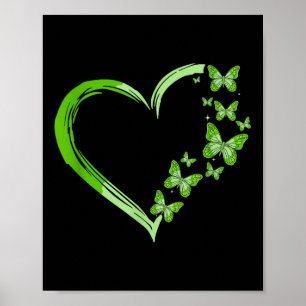 Poster Awarene Mental da Borboleta Verde Motivadora