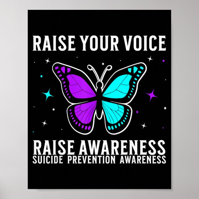 Poster Awareness Support Prevention Awareness Month (Frente)