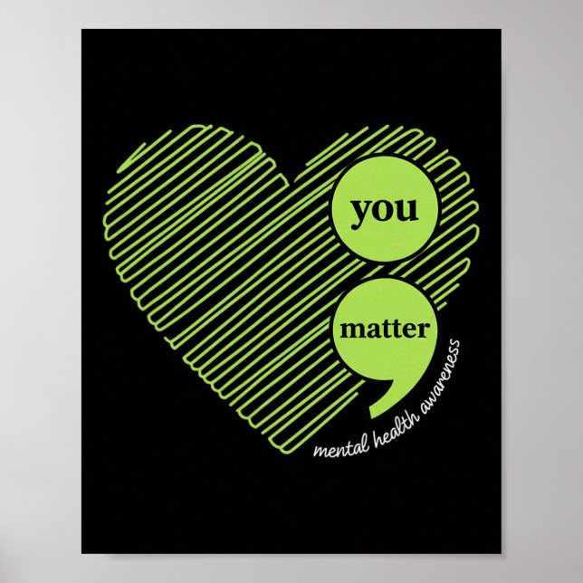 Poster Awareness You Problem, Mental Health Awareness  (Frente)