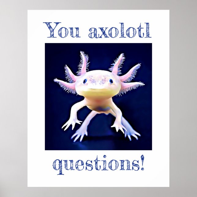 Poster Axolotl Salamander Amphibian (Frente)