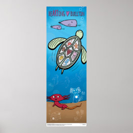 Poster - Axolotls Sob O Mar - Buellton.Art