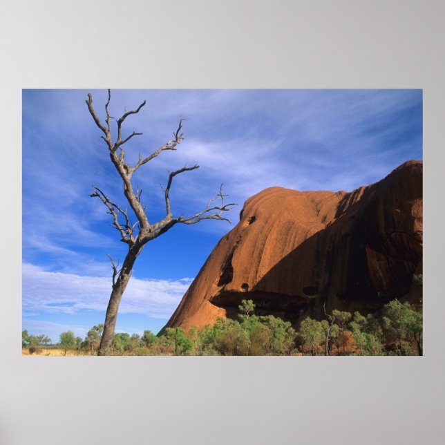 Poster Ayers Rock Uluru no Outback Austrália (Frente)