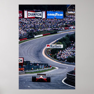 Poster Ayrton Belgium Racing