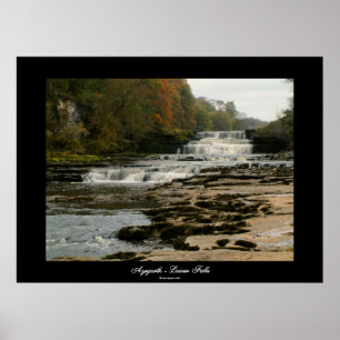 Póster Aysgarth - abaixe quedas  