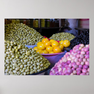 Póster Azeitonas E Limão No Mercado