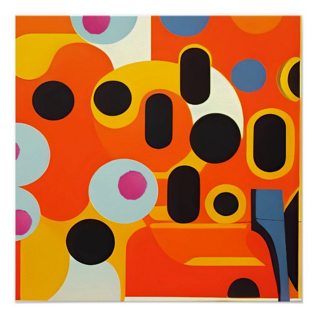 Póster Azeitonas pálidas - Ken Gage Abstrato (Frente)