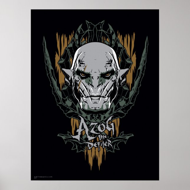 Poster Azog O Defiler (Frente)