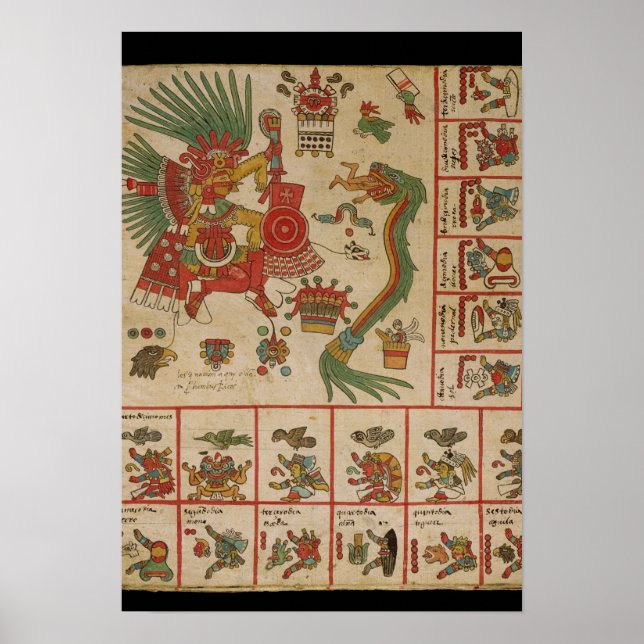 Póster Aztec Codex Borbonicus (Frente)