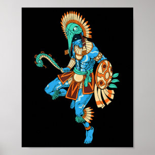 Poster Aztec Deus Da Guerra E Do Sol - Huitzilopochtli