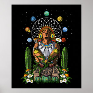 Poster Aztec Deus Xochipilli