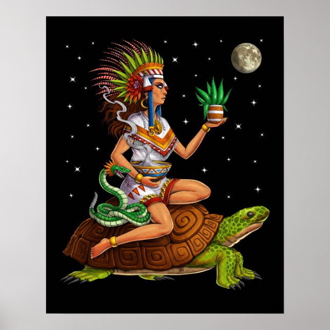 Poster Aztec Deusa Mayahuel (Frente)