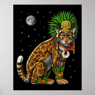 Poster Aztec Jaguar Deus