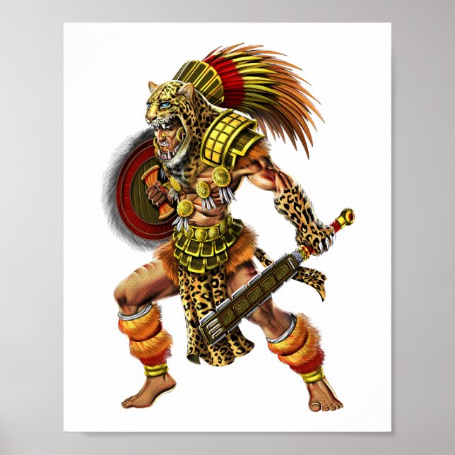 Poster Aztec Jaguar Warrior (Frente)