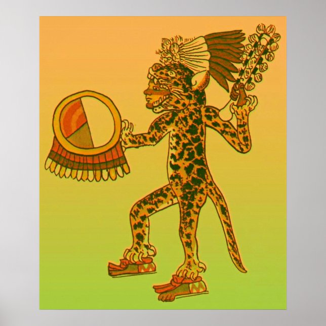 Poster Aztec Jaguar Warrior (Frente)
