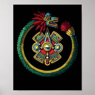 Poster Aztec Ouroboros